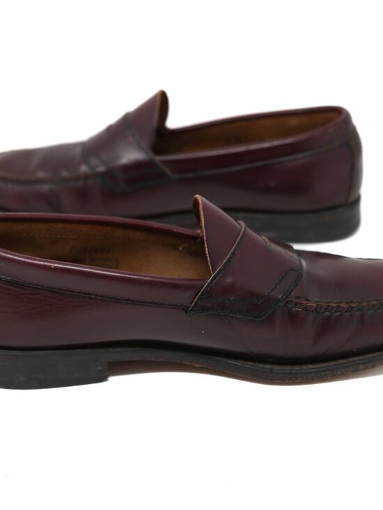 GH Bass Weejuns Penny Loafers Mens 9 D Larson Burgundy Leather Nice main image 7